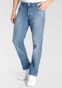 Bruno Banani Straight jeans Dylan rechte pasvorm, used-wassing, lage t...