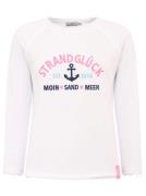 Zwillingsherz Sweatshirt Strandgeluk met used-look randen