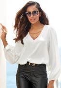 Lascana Blouse zonder sluiting met kettingdetails, elegante damesblous...