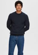 SELECTED HOMME Trui met ronde hals SLHDANE LS KNIT STRUCTURE CREW NECK...