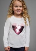 KIDSWORLD Shirt met lange mouwen , Met hart van keerbare pailletten La...