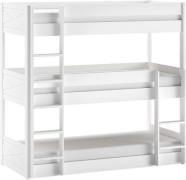 Vipack Stapelbed met 3 lf à 90x200 cm en rolbodem, stabiel gebouwd, ma...