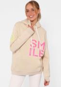 Zwillingsherz Hoodie Alissa met smile-print