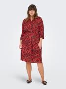 ONLY CARMAKOMA Blousejurk CARHARMONY LIFE 3/4 BLK DRESS AOP BS