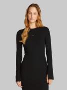 Calvin Klein Maxi-jurk WOVEN LABEL RIB SHORT DRESS