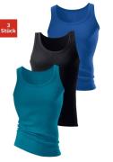 H.I.S Hemd Dubbel rib tanktop (3 stuks)