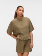 Vero Moda Overhemdblouse VMLINN LINEN 2/4 SHORT SHIRT WVN NOOS