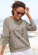 Elbsand Sweatshirt met frontprint, ronde hals, printpullover, casual-s...
