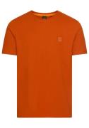 Boss Orange T-shirt Tales met boss-borduursel op de borst