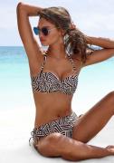 Lascana Beugelbikinitop in bandeaumodel Cleo met geometrische print