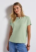 STREET ONE Shirttop met een cut-outdetail