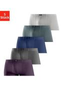 H.I.S Hipster strak zittende boxershorts van katoenstretch (set, 5 stu...