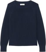 Marc O'Polo Trui met ronde hals in stevige katoen brei