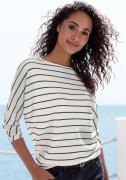 Vivance Shirt met 3/4 mouwen Met modieuze streepstructuur