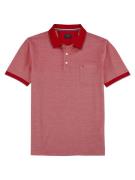 OLYMP Poloshirt Casual Two-tone piqué, zijsplitten in de zoom