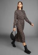 HECHTER PARIS Midi-jurk met modieuze all-over print