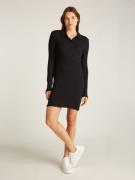 TOMMY JEANS Polojurk TJW LS SCALLOP RIB POLO DRESS