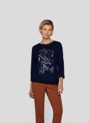 Rabe Shirt met 3/4 mouwen met glanzende frontprint