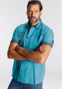 Man's World Overhemd met korte mouwen met print