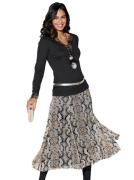 Lady Shirt met V-hals Shirt (1-delig)