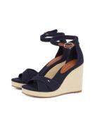 Tommy Hilfiger Highheel sandaaltjes FLAG HIGH WEDGE ESPAD CRISSCROSS ,...
