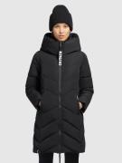 khujo Gewatteerde jas DARKA met extra brede rand en een inwendige staa...