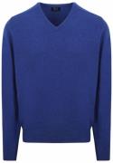 William Lockie Pullover Lamswol V Persian Royal Blue