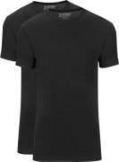 Slater 2-pack Basic Fit T-shirt Zwart