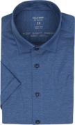 OLYMP Lvl 5 24/Seven Overhemd Donkerblauw