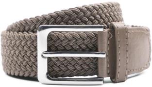 Suitable Geweven Riem Taupe Khaki