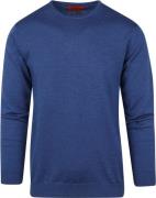 Suitable Merino Pullover O Blauw