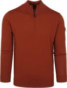 Suitable Half Zip Trui Brique