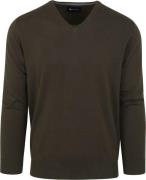 Suitable Pullover Vini V-Hals Mid Groen