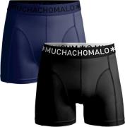 Muchachomalo Boxershorts Microfiber 2-Pack Zwart Navy