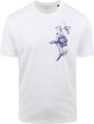 Marc O'Polo T-Shirt Bloem Wit