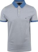 Tommy Hilfiger Poloshirt Mouline Tipped Lichtblauw