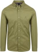 Tommy Hilfiger Poplin Overhemd Groen