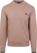 Fred Perry Sweater Logo Oud Roze