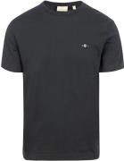 Gant T-shirt Shield Logo Zwart
