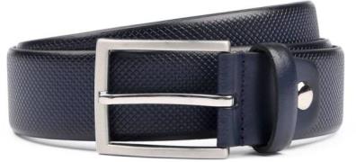 Suitable Riem Structuur Leer Navy