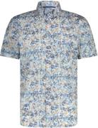 State Of Art Short Sleeve Overhemd Print Blauw Beige