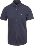 Lyle and Scott Short Sleeves Overhemd Poplin Navy