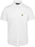 Lyle and Scott Short Sleeves Overhemd Poplin Wit