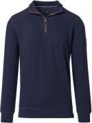 Casa Moda Half Zip Sweat Navy