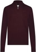 State Of Art Half Zip Trui Bordeaux