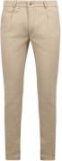 Suitable Chino Pico Pleat Flanel Sand