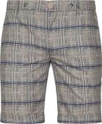 Blue Industry Short Jim Beige Geruit