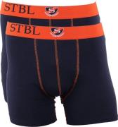 Suitable Boxershort 2Pack Donkerblauw Oranje