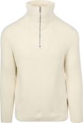 Marc O'Polo Half Zip Trui Ecru