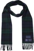 Suitable Sjaal Ruit Merino Wol Navy Groen -